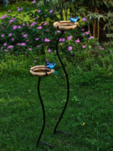 Ceramic Twin Bird Feeder