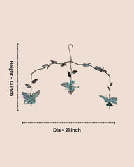 Blue Butterfly Mobile Garden Chime