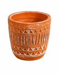 Carved Terracotta Planter