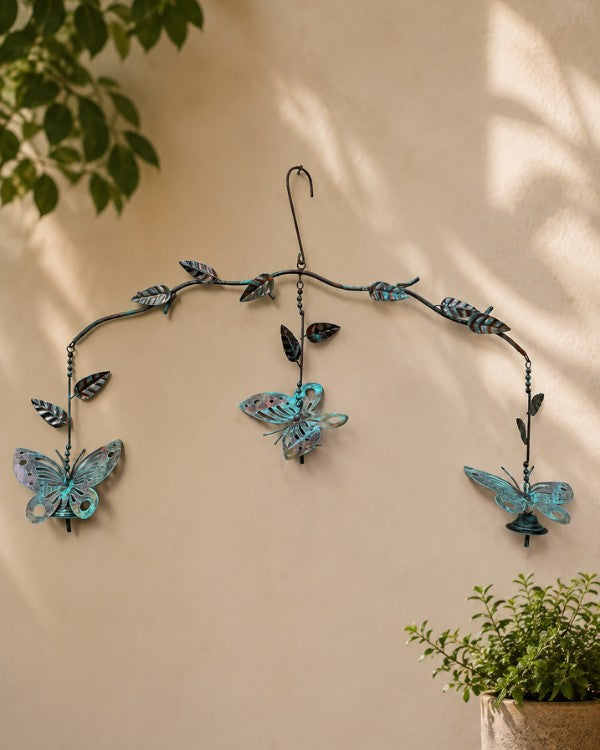 Blue Butterfly Mobile Garden Chime