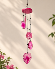 Pink Agate Hanging Suncatcher