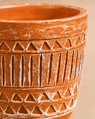 Carved Terracotta Planter