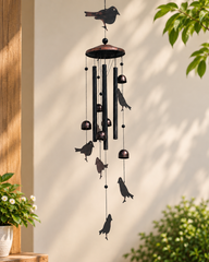 Bird Wind Chime in copper