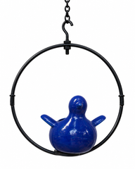 Indigo Flying Bluebird Moon Ring Planter