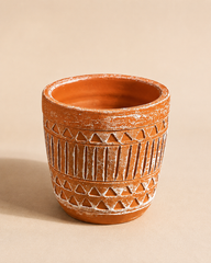 Carved Terracotta Planter