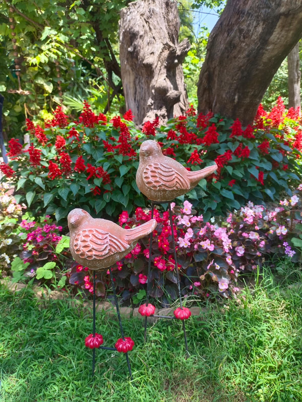 Terracotta Bird Garden Digger