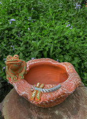 Lily Pond Friends Terracotta Planter