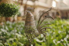 Metal Rooster Garden Digger